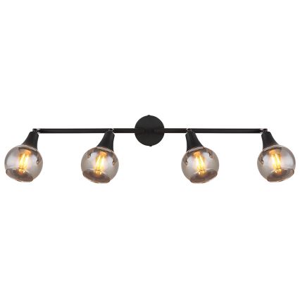 Globo - Reflektorska svjetiljka 4xE14/40W/230V crna