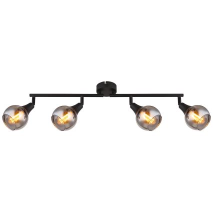 Globo - Reflektorska svjetiljka 4xE14/40W/230V crna