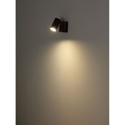 Globo - Zidna reflektorska svjetiljka 1xGU10/25W/230V crna