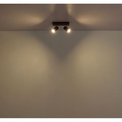 Globo - Reflektorska svjetiljka 2xGU10/25W/230V crna