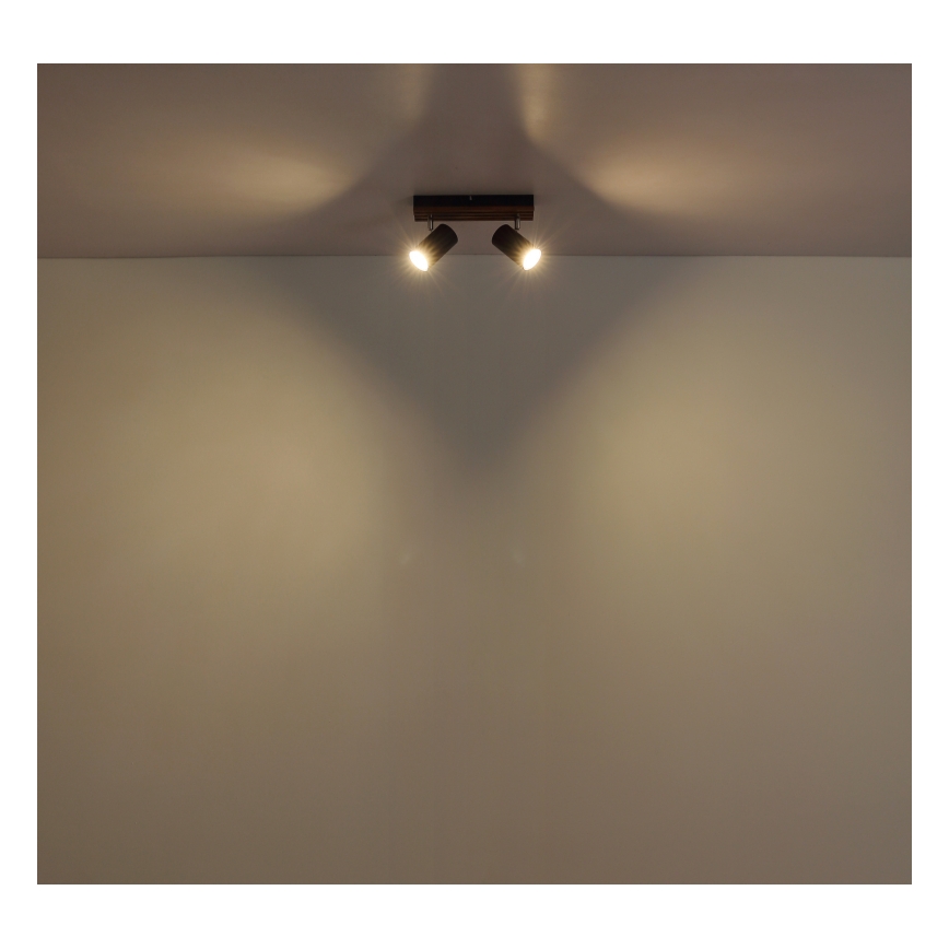 Globo - Reflektorska svjetiljka 2xGU10/25W/230V crna