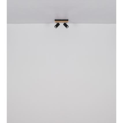 Globo - Reflektorska svjetiljka 2xGU10/25W/230V crna