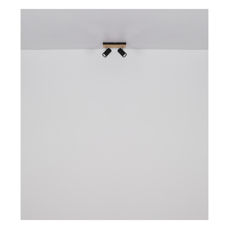 Globo - Reflektorska svjetiljka 2xGU10/25W/230V crna