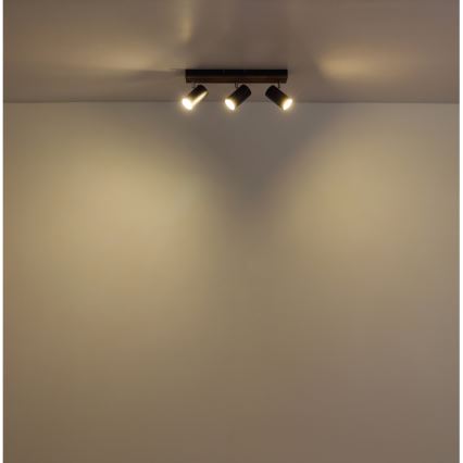 Globo - Reflektorska svjetiljka 3xGU10/25W/230V crna