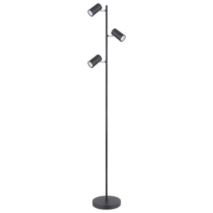 Globo - Podna lampa 3xGU10/5W/230V crna