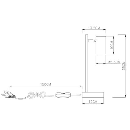 Globo - Stolna lampa 1xGU10/5W/230V