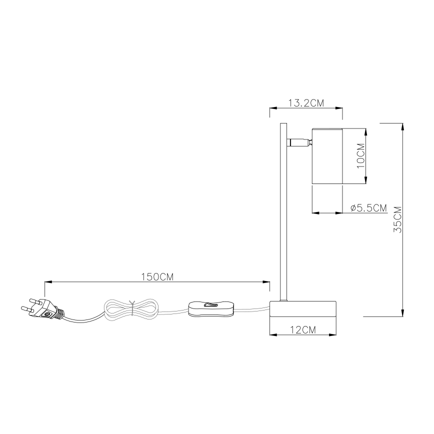 Globo - Stolna lampa 1xGU10/5W/230V
