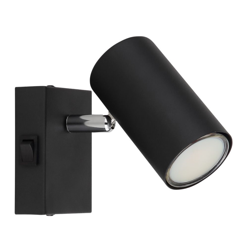 Globo - Zidna reflektorska svjetiljka 1xGU10/25W/230V crna