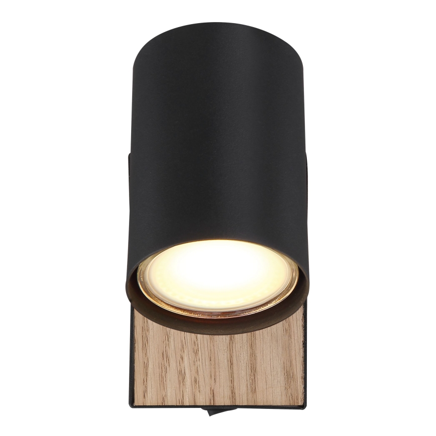 Globo - Zidna reflektorska svjetiljka 1xGU10/25W/230V crna/smeđa