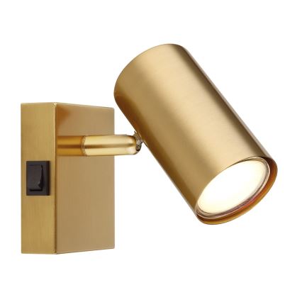 Globo - Zidna reflektorska svjetiljka 1xGU10/25W/230V zlatna