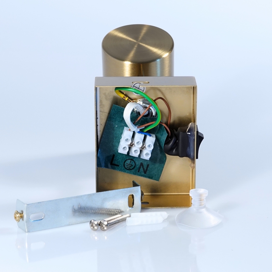 Globo - Zidna reflektorska svjetiljka 1xGU10/25W/230V zlatna