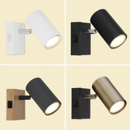 Globo - Zidna reflektorska svjetiljka 1xGU10/25W/230V zlatna