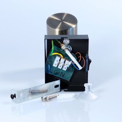 Globo - Zidna reflektorska svjetiljka 1xGU10/25W/230V crna/mesing