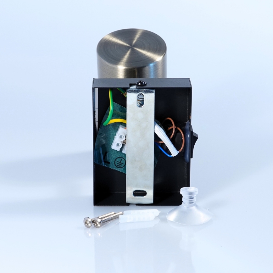 Globo - Zidna reflektorska svjetiljka 1xGU10/25W/230V crna/mesing