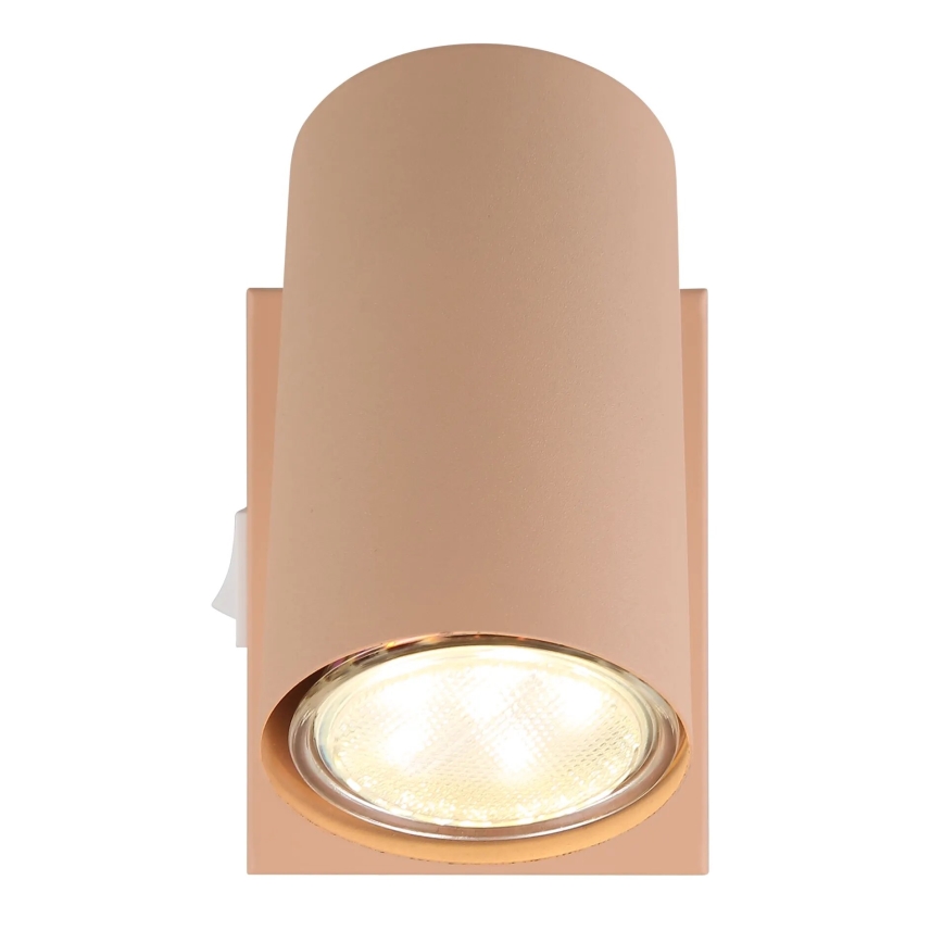 Globo - Zidna reflektorska svjetiljka 1xGU10/25W/230V narančasta