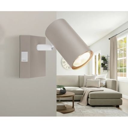 Globo - Zidni reflektor 1xGU10/35W/230V bež