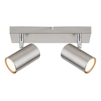 Globo - Reflektorska svjetiljka 2xGU10/25W/230V mat krom