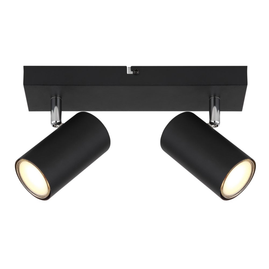 Globo - Ugradna svjetiljka 2xGU10/35W/230V crna