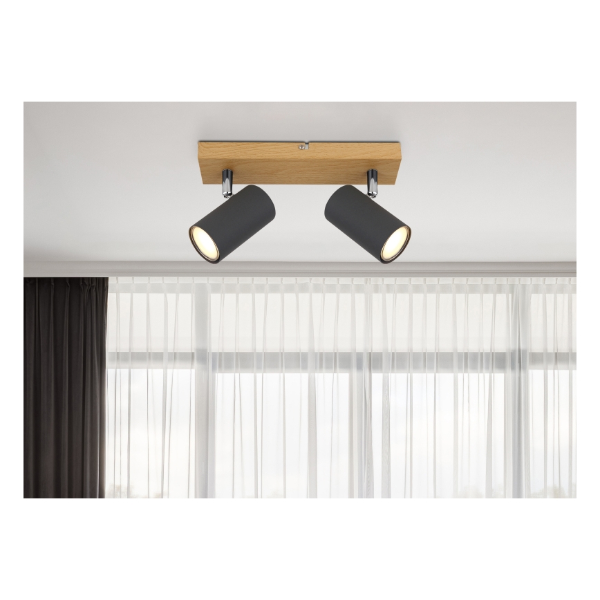 Globo - Reflektorska svjetiljka 2xGU10/35W/230V siva/smeđa