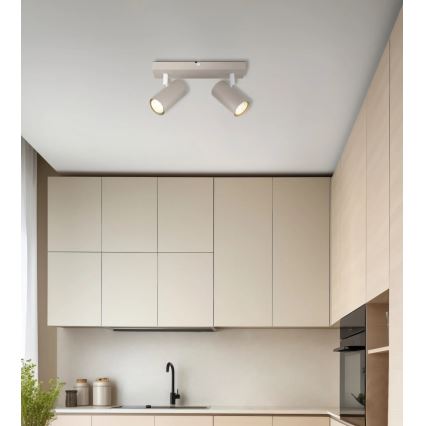 Globo - Spot svjetiljka 2xGU10/35W/230V bež