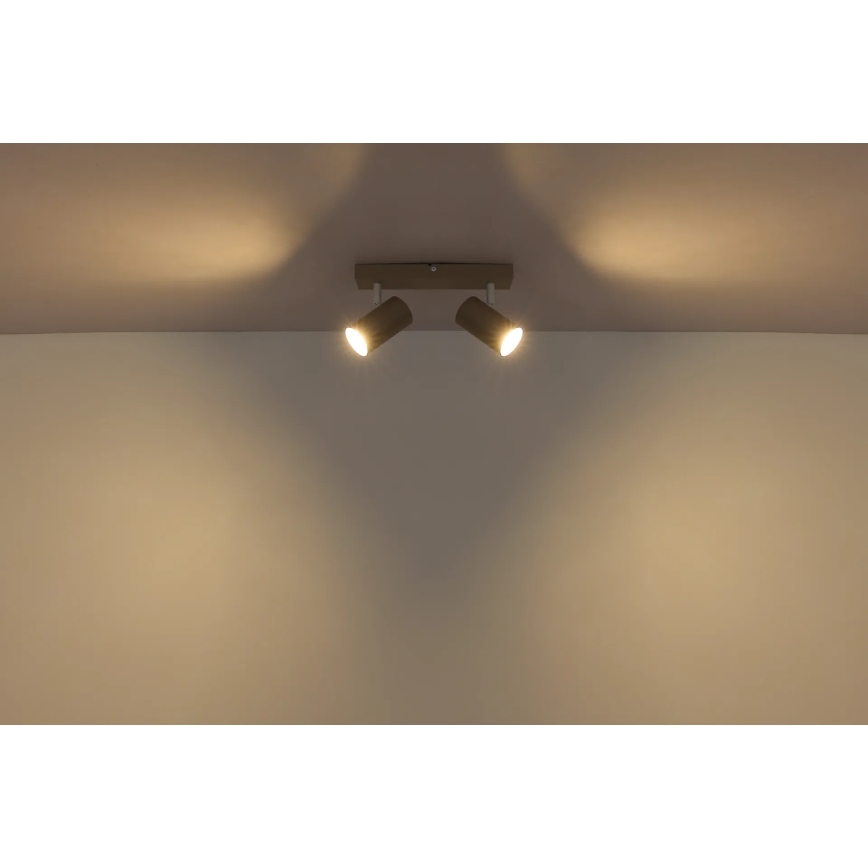 Globo - Spot svjetiljka 2xGU10/35W/230V bež
