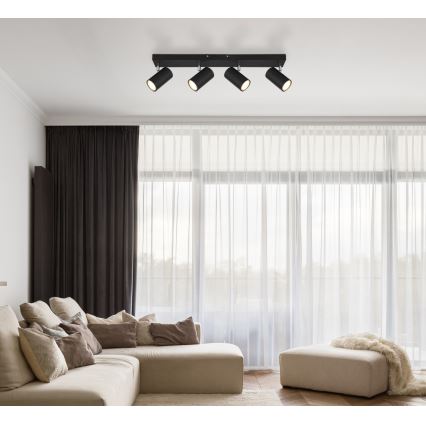 Globo - Ugradbena svjetiljka 4xGU10/35W/230V crna