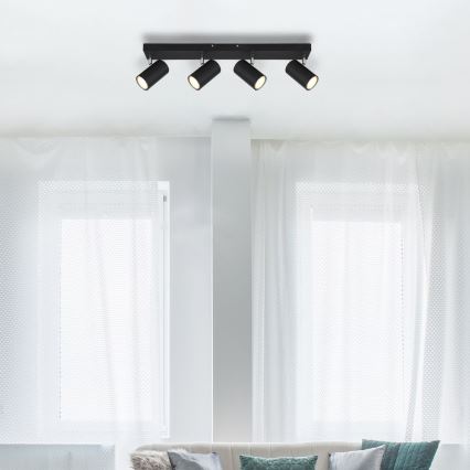 Globo - Ugradbena svjetiljka 4xGU10/35W/230V crna