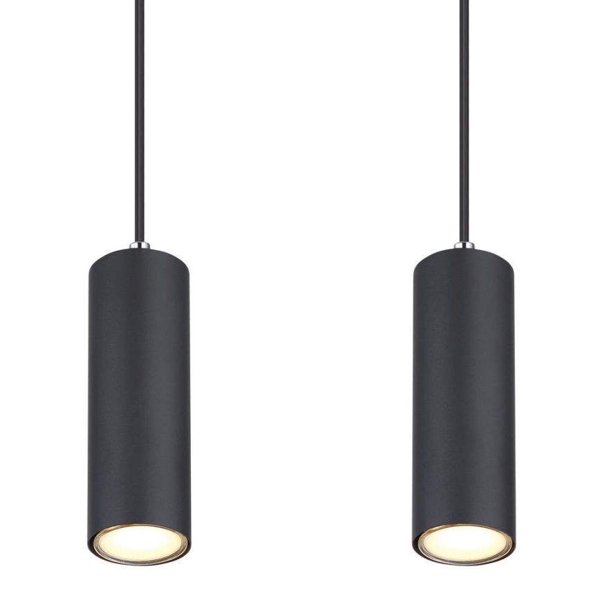 Globo - Luster na užetu 4xGU10/35W/230V crna