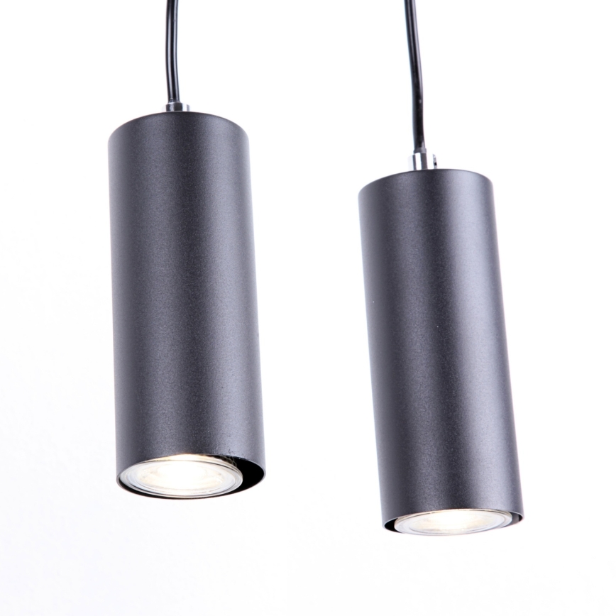 Globo - Luster na užetu 4xGU10/35W/230V crna