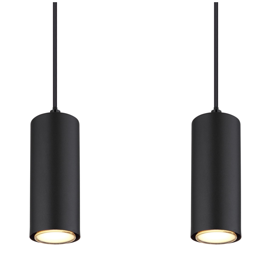 Globo - Luster na sajli 4xGU10/35W/230V crna/smeđa