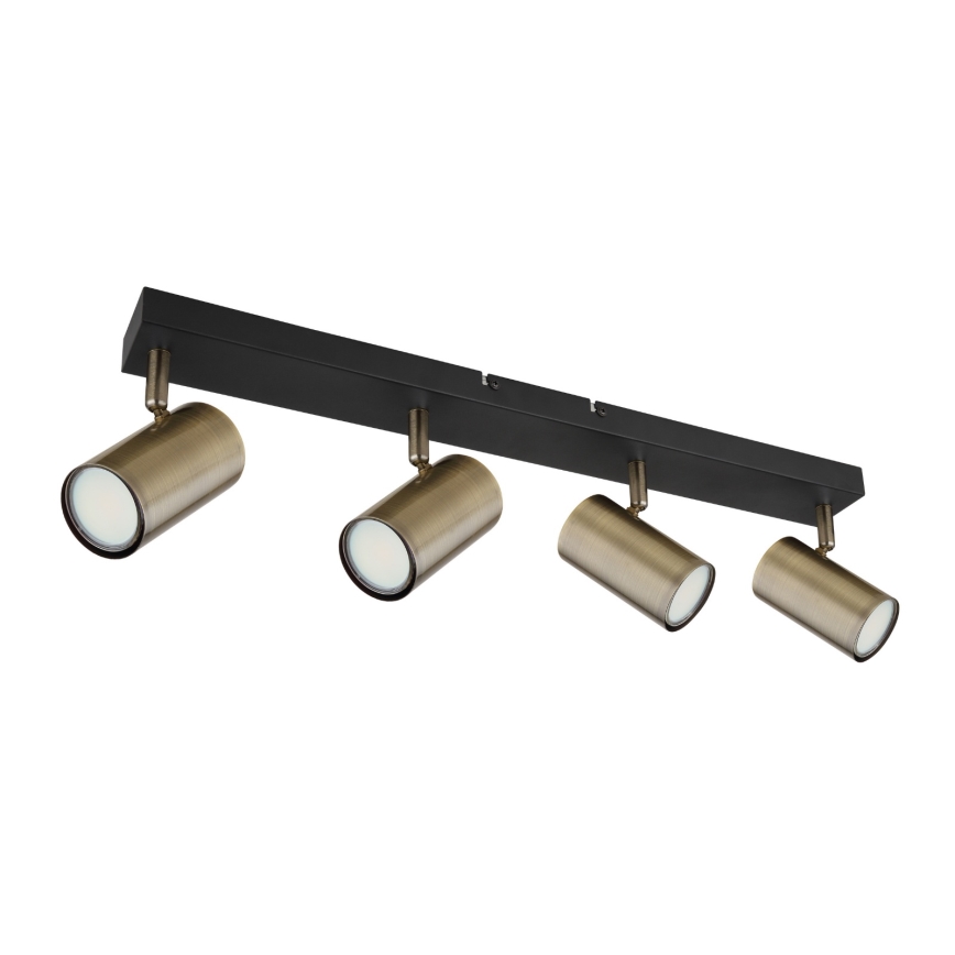 Globo - Ugradbena svjetiljka 4xGU10/35W/230V crna/mesing