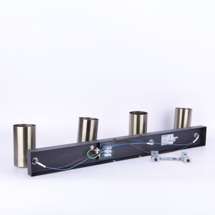 Globo - Ugradbena svjetiljka 4xGU10/35W/230V crna/mesing