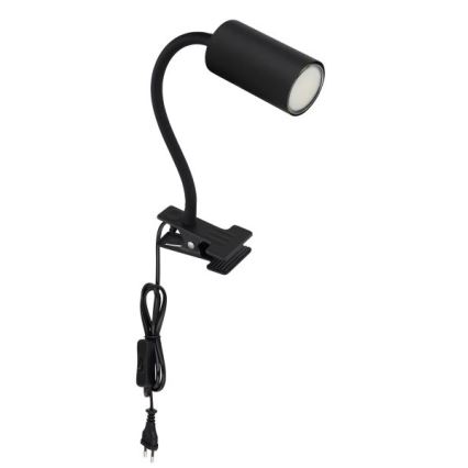 Globo - Fleksibilna lampa s kvačicom 1xGU10/25W/230V crna