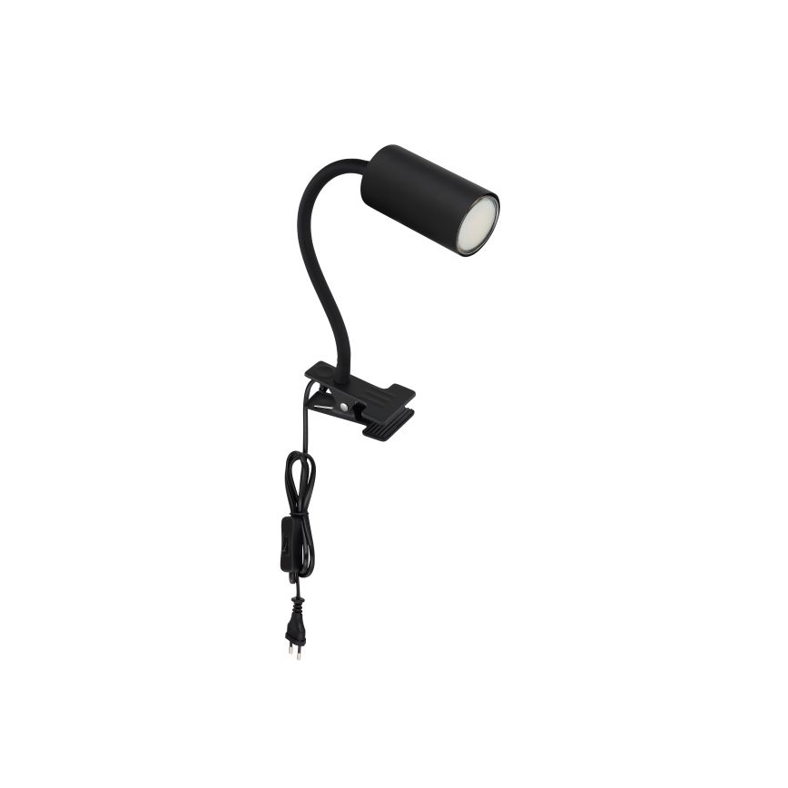 Globo - Fleksibilna lampa s kvačicom 1xGU10/25W/230V crna