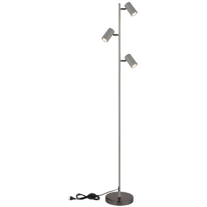 Globo - Podna lampa 3xGU10/5W/230V siva