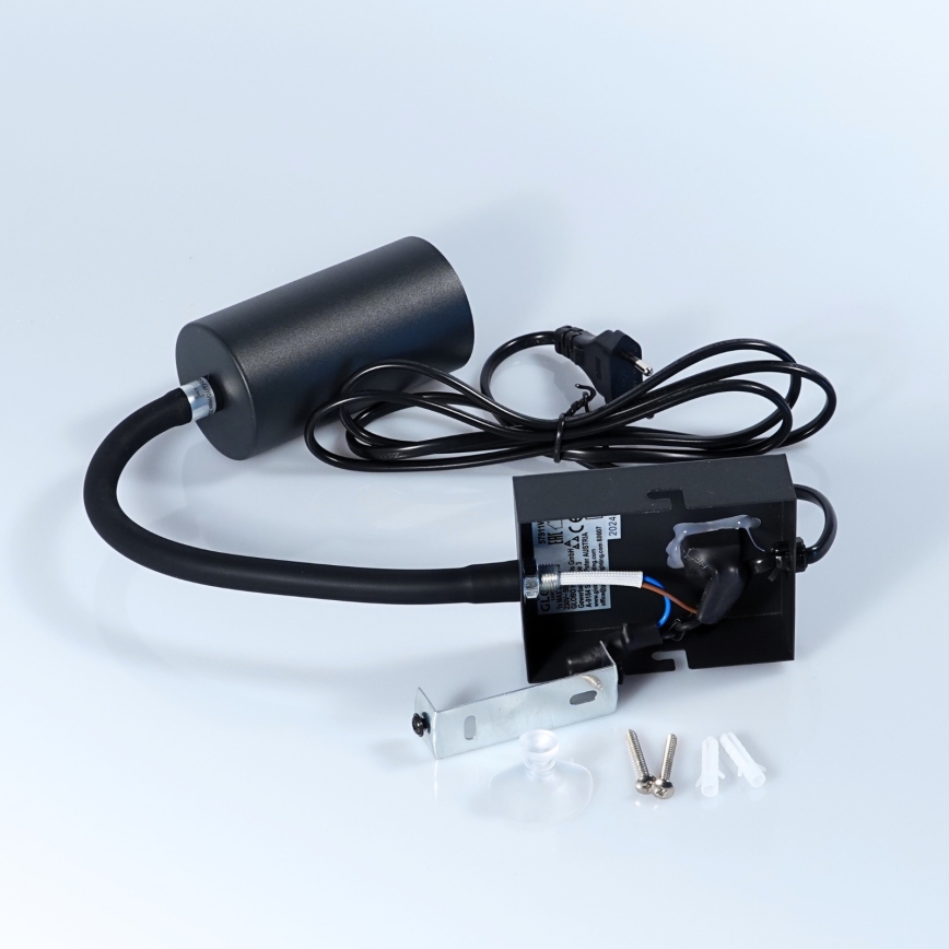 Globo - Fleksibilna zidna lampa 1xGU10/25W/230V crna