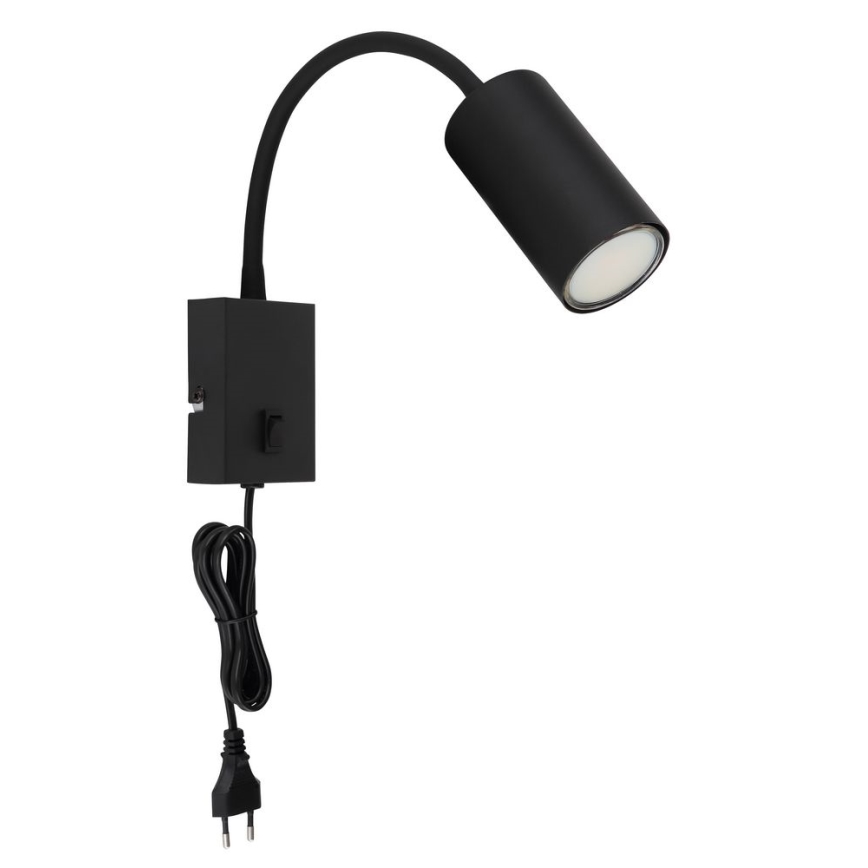 Globo - Fleksibilna zidna lampa 1xGU10/25W/230V crna