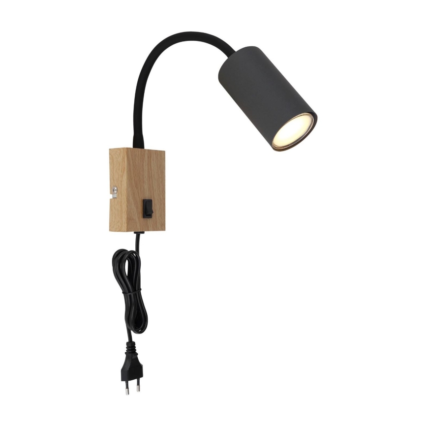 Globo - Fleksibilna zidna lampa 1xGU10/25W/230V siva/smeđa