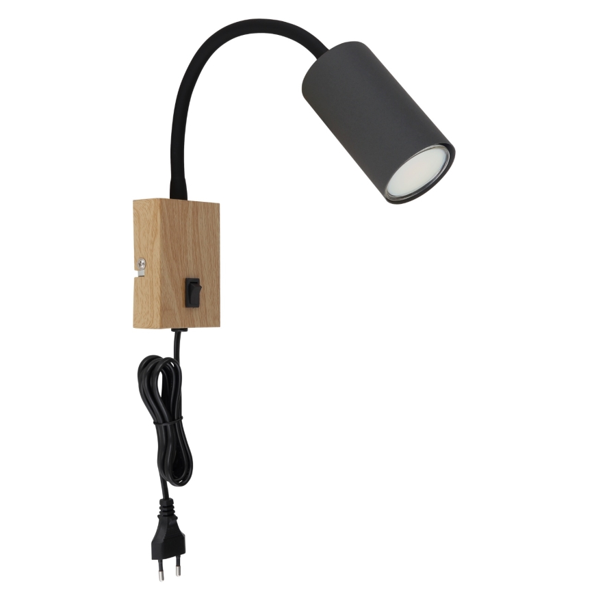 Globo - Fleksibilna zidna lampa 1xGU10/25W/230V siva/smeđa