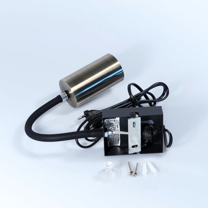 Globo - Fleksibilna zidna lampa 1xGU10/25W/230V crna/mesing