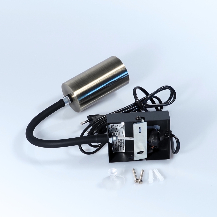 Globo - Fleksibilna zidna lampa 1xGU10/25W/230V crna/mesing