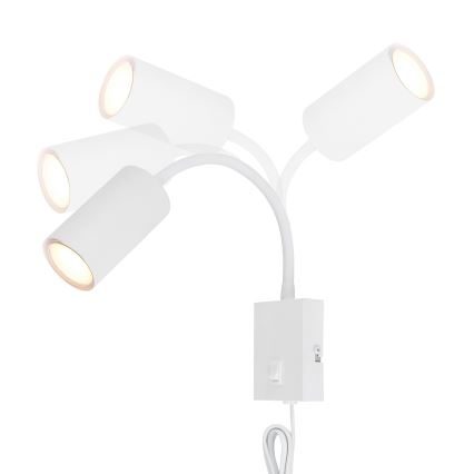 Globo - Fleksibilna zidna lampa 1xGU10/25W/230V bijela