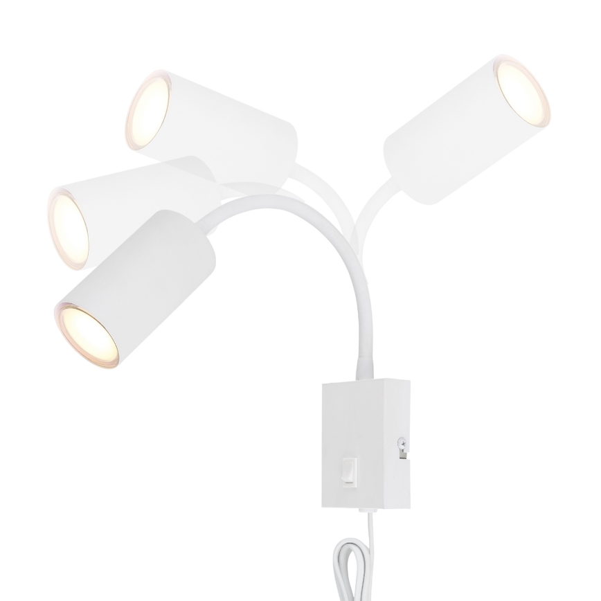 Globo - Fleksibilna zidna lampa 1xGU10/25W/230V bijela