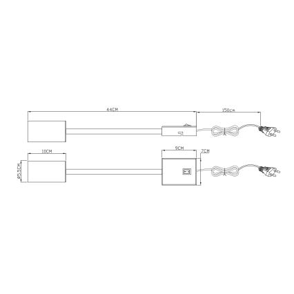 Globo - Fleksibilna zidna lampa 1xGU10/25W/230V bijela