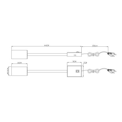 Globo - Fleksibilna zidna lampa 1xGU10/25W/230V bijela