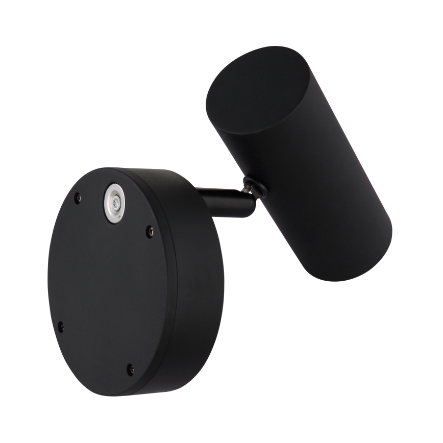 Globo - LED prigušiva punjiva zidna točkasta svjetiljka LED/0,4W/3,7V 1800 mAh crna