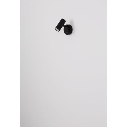 Globo - LED prigušiva punjiva zidna točkasta svjetiljka LED/0,4W/3,7V 1800 mAh crna