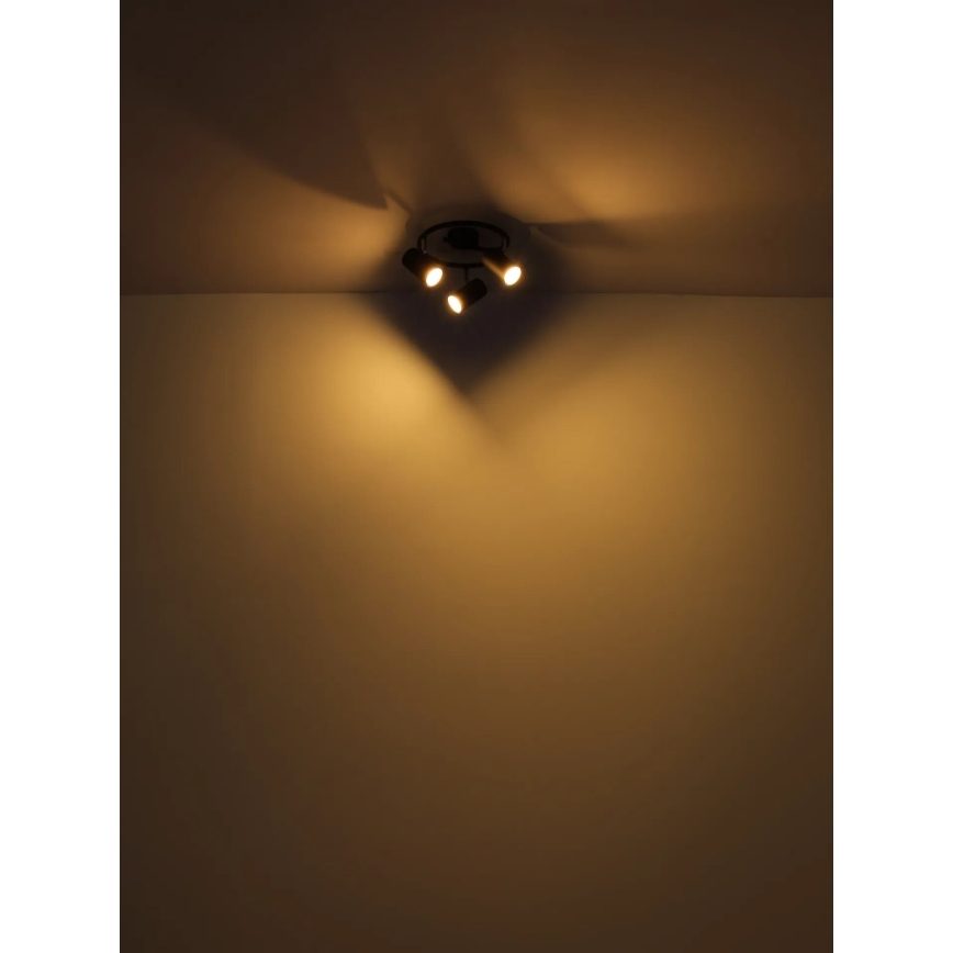 Globo - Reflektorska svjetiljka 3xGU10/25W/230V crna