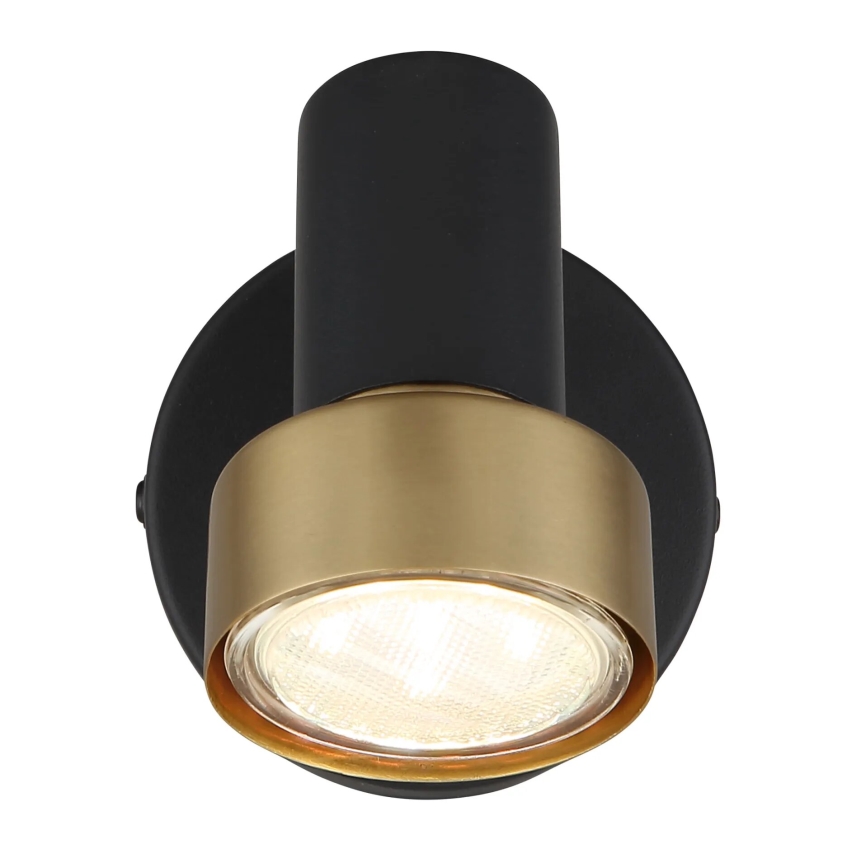 Globo - Zidna reflektorska svjetiljka 1xGU10/25W/230V crna/zlatna