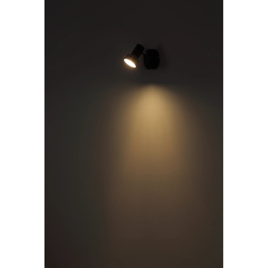 Globo - Zidna reflektorska svjetiljka 1xGU10/25W/230V crna/srebrna
